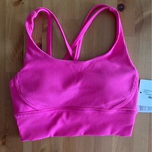 lululemon Energy Longline Ribbed Bra Luxtreme *Medium Support, B-D Cups